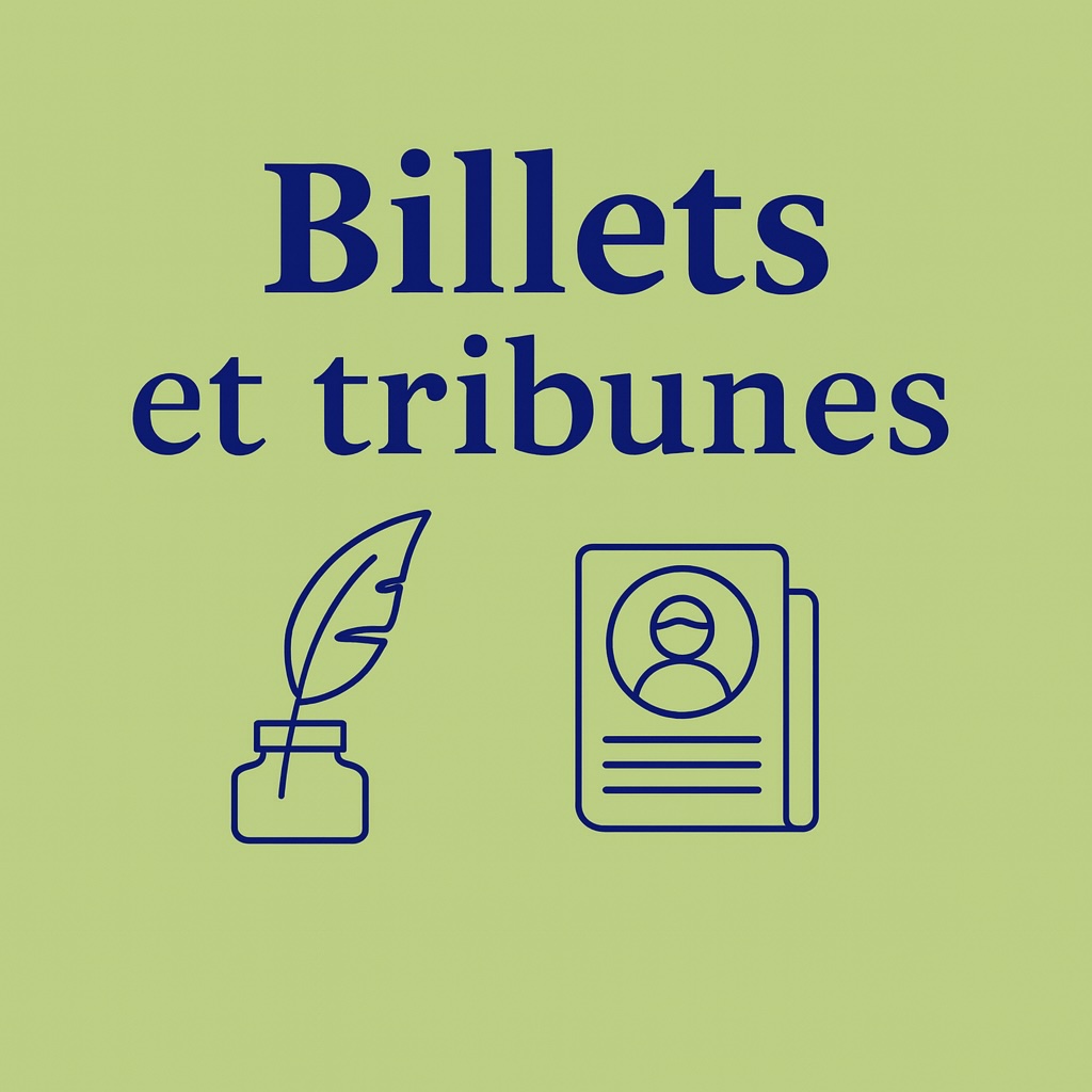 Illustration de la rubrique « Billets et tribunes »